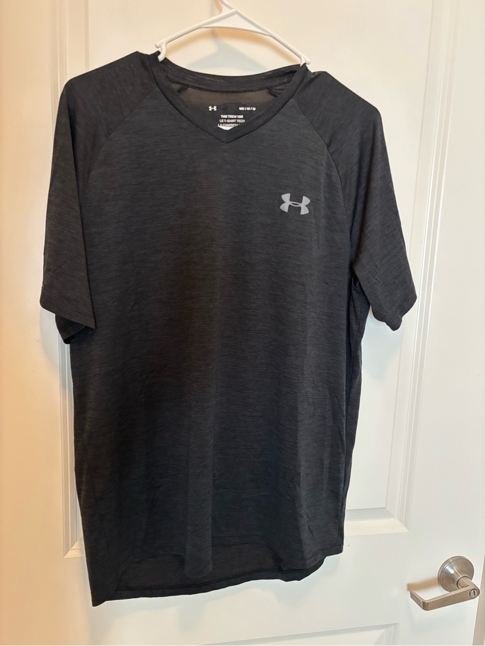 Under Armour Dark Gray V-Neck Short Sleeve Performance Tee